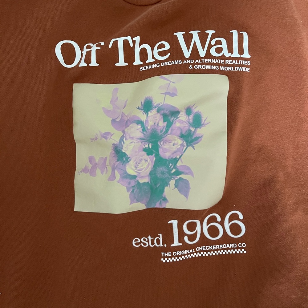 Vans Off The Wall Floral Print in Rust, Cream & Lavender